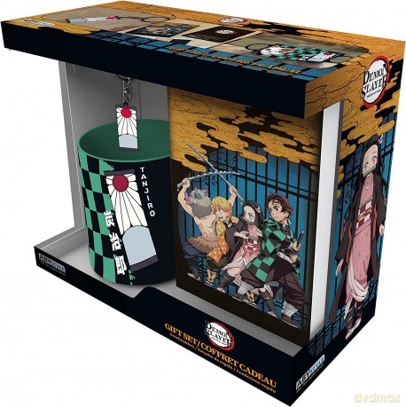 DEMON SLAYER - Pck Kubek 320ml + Keyring + Notebook Tanjiro