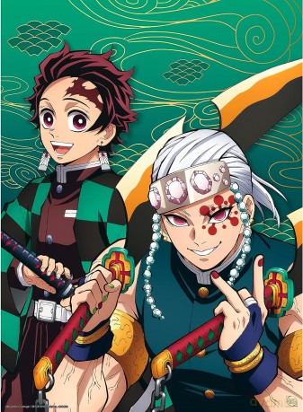 DEMON SLAYER - Plakat Tanjiro & Tengen (52x38)