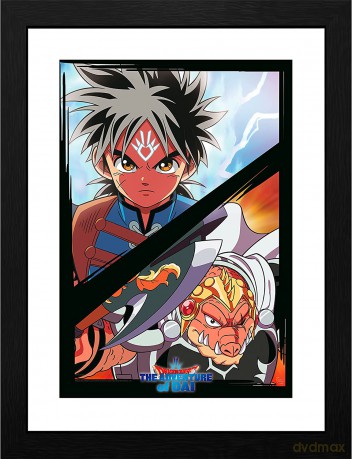 DRAGON QUEST DAI - Plakat w ramie Dai vs Crocodine (30x40)