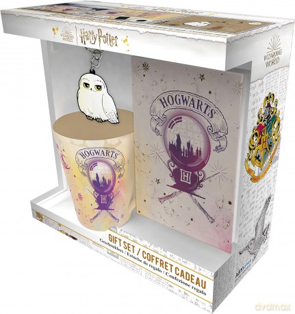 HARRY POTTER - Pck Kubek250ml + KeyringPVC + Notebook Hogwarts