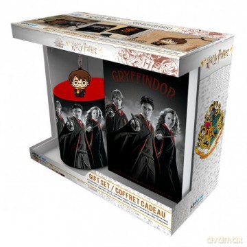 HARRY POTTER - Pck Kubek 320ml + Keychain + Notebook Harry Ron Hermione