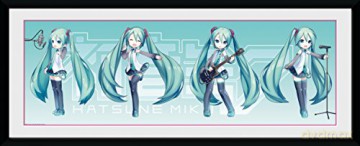 HATSUNE MIKU - Framed print Hatsune Chibi (30x75)