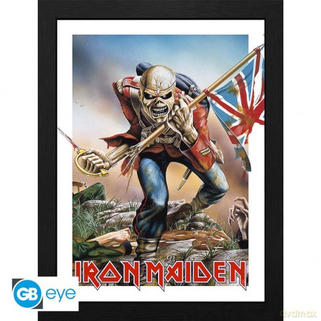 IRON MAIDEN - Framed print Trooper Eddie (30x40)