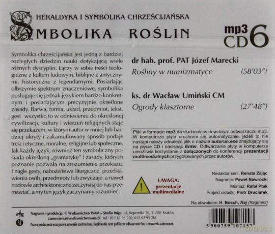Symbolika Roślin Cz. 6. Heraldyka i symbolika chrześcijańska [CD]