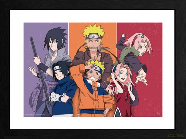 NARUTO SHIPPUDEN - Plakat w ramie Adults and children (30x40)