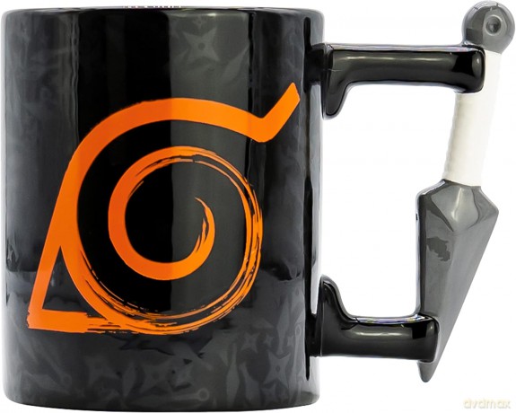 NARUTO SHIPPUDEN - Kubek 3D handle - Kunai Konoha
