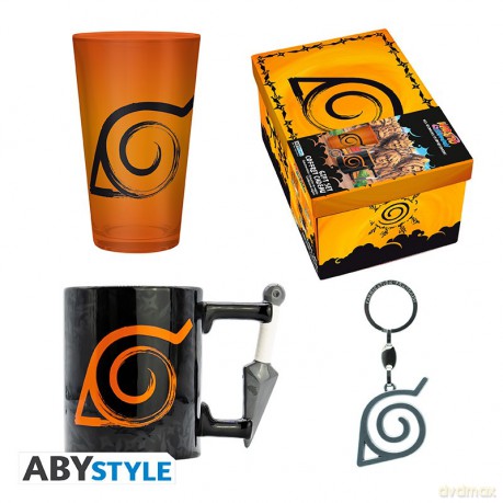 NARUTO SHIPPUDEN - Szklanka XXL + 3D Brelok +3D Kubek
