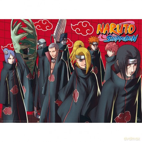 NARUTO SHIPPUDEN - Plakat Akatsuki red (52x38)