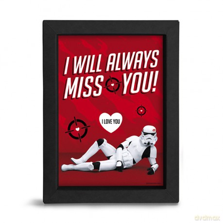 ORIGINAL STORMTROOPER - Kraft Frame - I WILL ALWAYS MISS YOU