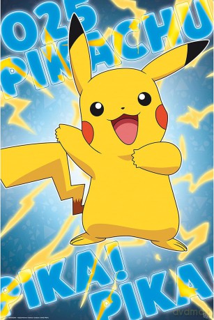 POKEMON - Foil Plakat Pikachu (91.5x61)