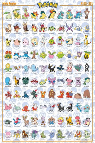 POKEMON - Plakat Johto English (91.5x61)