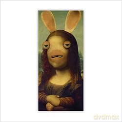 RAVING RABBIDS - Magnes Soft Touch 54x120 mm - La Joconde
