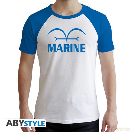 ONE PIECE - Tshirt Marine man SS blue - premium