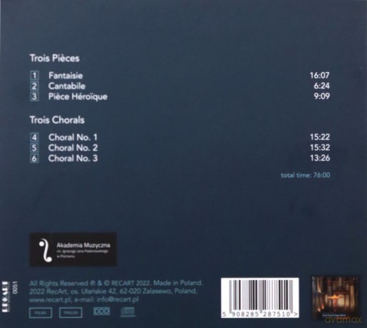 Jarosław Tarnawski: Franck: Organ Works: Cavaillé-Coll Organ, Saint-François-de-Sales, Lyon [CD]