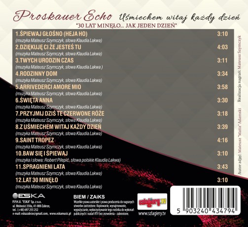 Proskauer Echo: Uśmiechem witaj każdy dzień [CD]