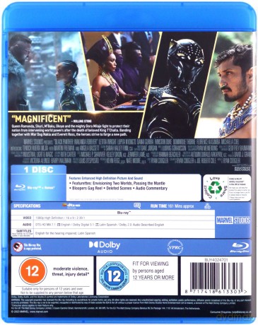 Black Panther: Wakanda Forever (Czarna Pantera: Wakanda w moim sercu) [Blu-Ray]