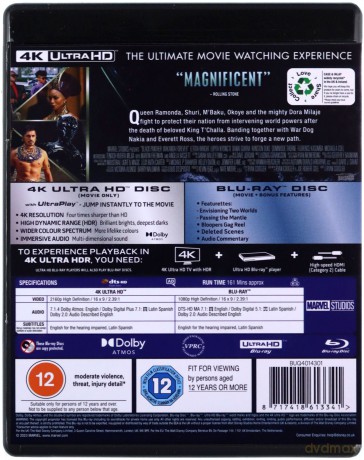Black Panther: Wakanda Forever (Czarna Pantera: Wakanda w moim sercu) [Blu-Ray 4K]+[Blu-Ray]
