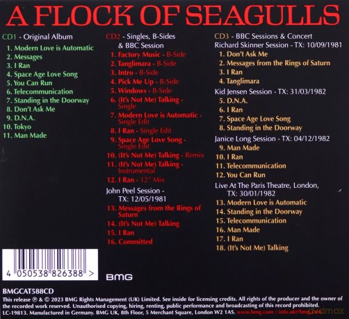 Flock Of Seagulls: A Flock Of Seagulls (2022) [3CD]