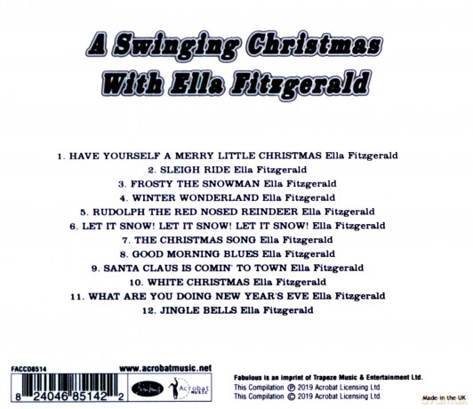 Ella Fitzgerald: A Swinging Christmas With Ella Fitzgerald [CD]