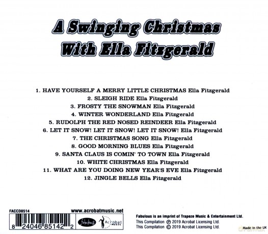 Ella Fitzgerald: A Swinging Christmas With Ella Fitzgerald [CD]