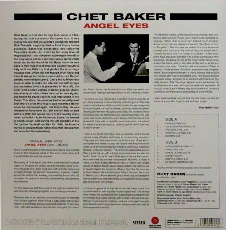 Chet Baker: Angel Eyes (Limited Red) [Winyl]
