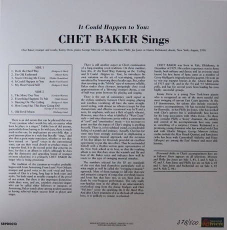 Chet Baker: It Could Happen To You (Clear/Purple Splatter) [Winyl]
