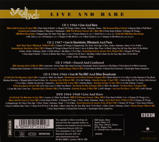 Yardbirds: Live And Rare [5CD]
