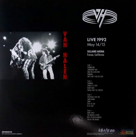Van Halen: Live At Selland Arena Fresno 1992 (Red/White Splatter) [Winyl]