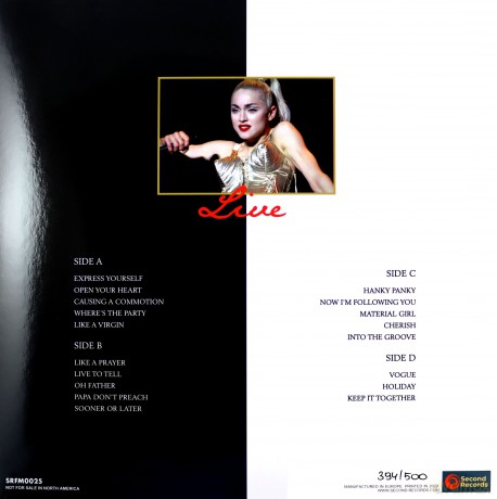 Madonna: Live In Dallas 1990 (White/Black Splatter) [Winyl]