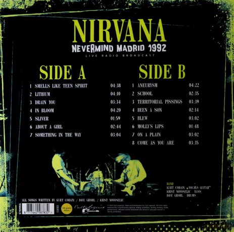 Nirvana: Nevermind Madrid 1992 [Winyl]