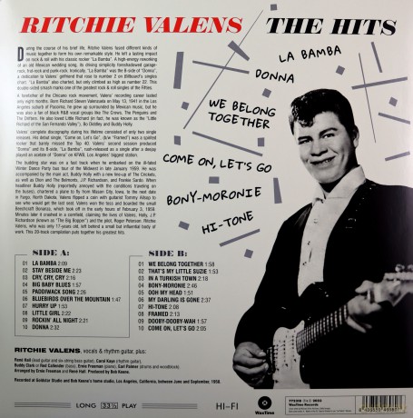 Ritchie Valens: Ritchie Valens - The Hits (Limited) [Winyl]