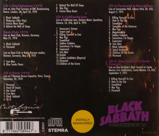 Black Sabbath: The Broadcast Collection 1970-1975 [CD]