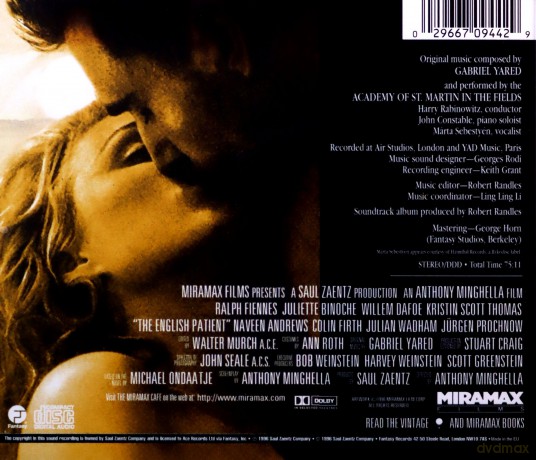 The English Patient soundtrack [CD]
