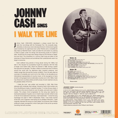 Johnny Cash: Sings I Walk The Line (Limited Orange) [Winyl]