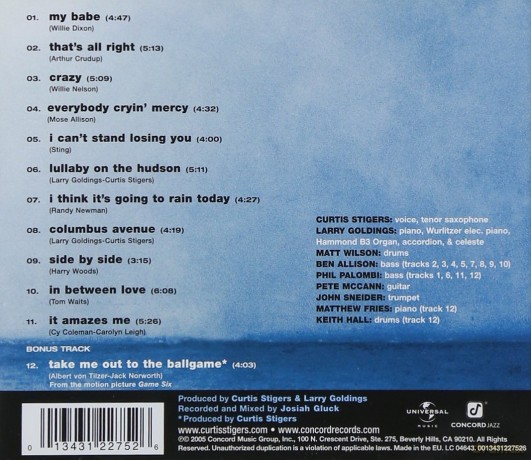 Curtis Stigers: I Think It\'s Going To Rain Today(Concord [CD]