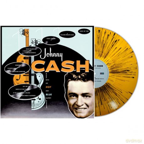 Johnny Cash: With His Hot And Blue Guitar (Orange/Black Splatter) [Winyl]