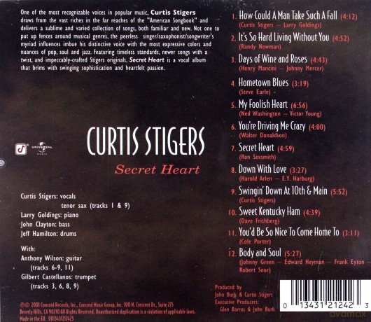Curtis Stigers: Secret Heart [CD]