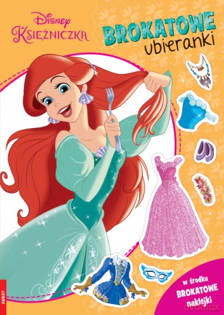 Disney księżniczka Brokatowe ubieranki SDLB-9104 - Opracowanie zbiorowe [KSIĄŻKA]