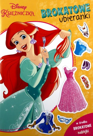 Disney księżniczka Brokatowe ubieranki SDLB-9104 - Opracowanie zbiorowe [KSIĄŻKA]