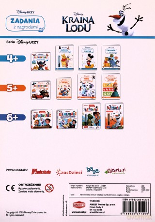 Disney uczy Kraina lodu Zadania z nagrodami UNG-9302 - Opracowanie zbiorowe [KSIĄŻKA]