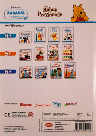 Disney uczy Kubuś i przyjaciele Zadania z nagrodami UNG-9301 - Opracowanie zbiorowe [KSIĄŻKA]