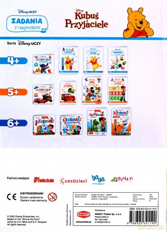 Disney uczy Kubuś i przyjaciele Zadania z nagrodami UNG-9301 - Opracowanie zbiorowe [KSIĄŻKA]