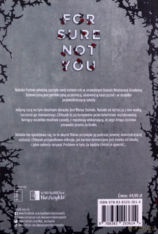 For Sure Not You - Weronika Ancerowicz [KSIĄŻKA]