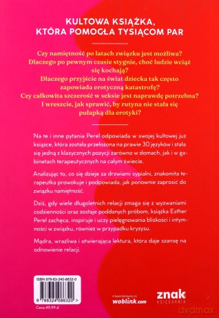 Inteligencja erotyczna. Jak utrzymać bliskość w relacji - Esther Perel [KSIĄŻKA]