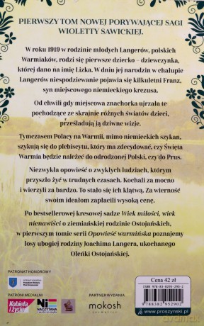 Klątwa Langerów. Opowieść warmińska (Tom 1) - Wioletta Sawicka [KSIĄŻKA]