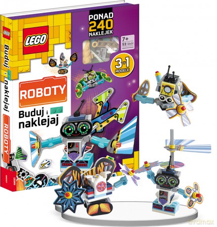 LEGO books Buduj i naklejaj Roboty BSC-6602 - Opracowanie zbiorowe [KSIĄŻKA]