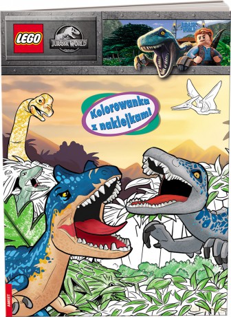 LEGO jurassic world Kolorowanka z naklejkami NA-6204 - Opracowanie zbiorowe [KSIĄŻKA]