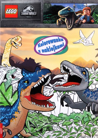 LEGO jurassic world Kolorowanka z naklejkami NA-6204 - Opracowanie zbiorowe [KSIĄŻKA]
