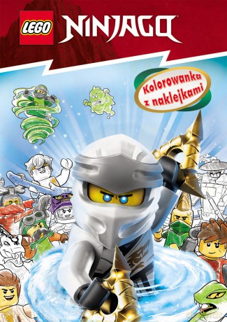 LEGO Ninjago Kolorowanka z naklejkami NA-6705 - Opracowanie zbiorowe [KSIĄŻKA]