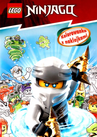LEGO Ninjago Kolorowanka z naklejkami NA-6705 - Opracowanie zbiorowe [KSIĄŻKA]